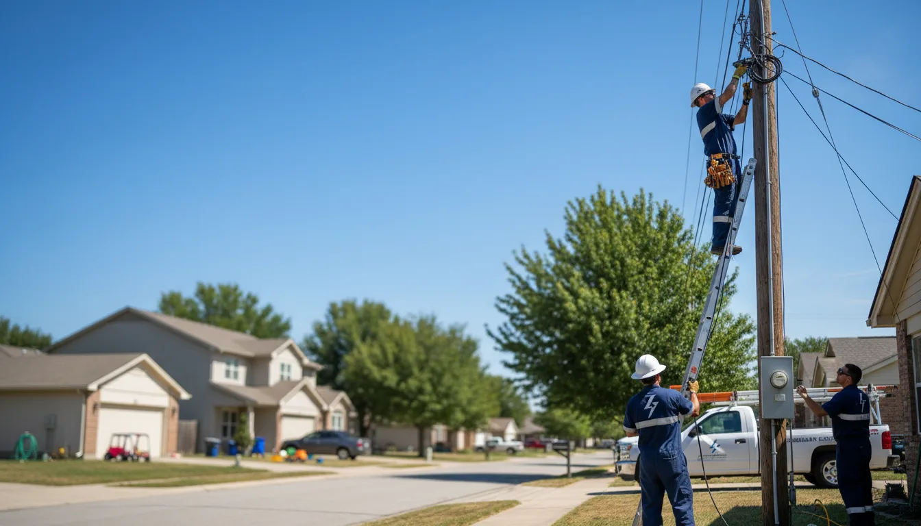 Residential electrician providing installation services in Wappingers Falls, NY